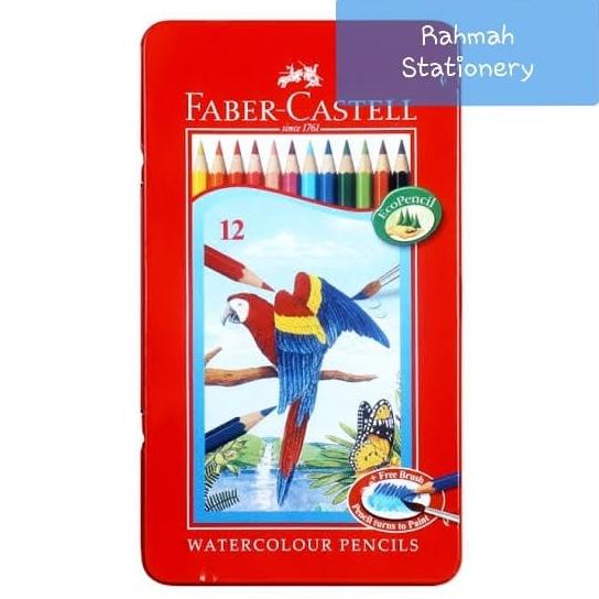 

Faber-Castell Watercolour Pencils 12 Tin Case / Pensil Warna 12