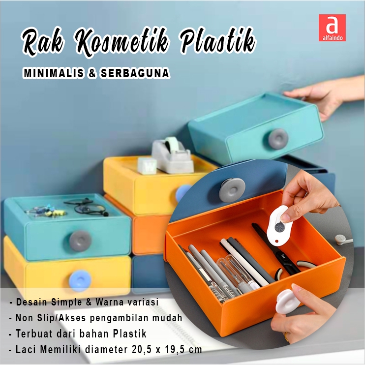 Alfaindo Rak Kosmetik Plastik Kamar Tidur Serbaguna Minimalis PB002