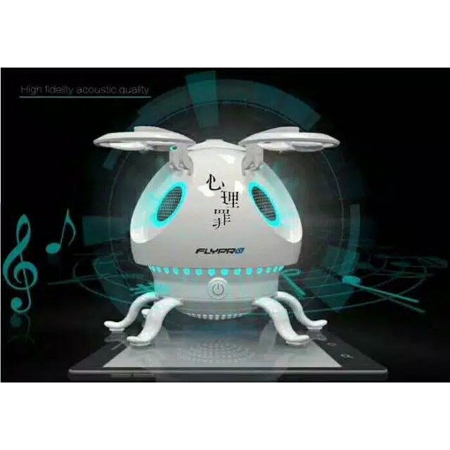SPEAKER BLUETOOTH SUPER BASS PESAWAT ALIEN TECH FLYPRO UFO SAINT LED