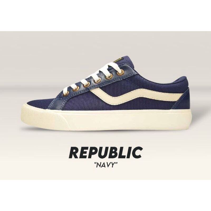 VENTELA REPUBLIK ORIGINAL NEW BLACK NATURAL WHITE NAVY CREAM [ Vantela Original]