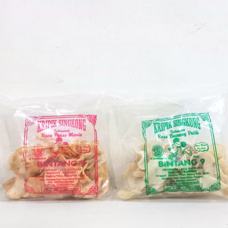 

150GR KERIPIK SINGKONG BINTANG 9 TANGGUNG FREE PACKING KARDUS (Kripik Madura Cemilan Krepek Sumenep Krupuk Makanan Indonesia Oleh2 Camilan Pamekasan Snack Kerupuk)