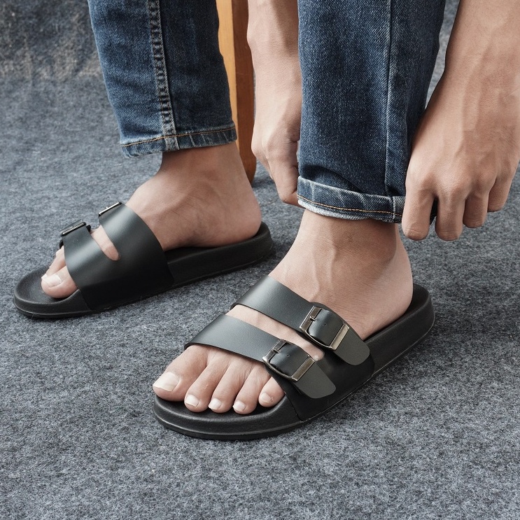 Sandal slop pria Sendal slide pria wanita sepatu selop termurah