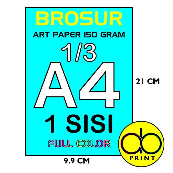 

Hanya Disini] Cetak Brosur Dl (1/3 A4) Art Paper 150 Gram ( 1 Sisi )
