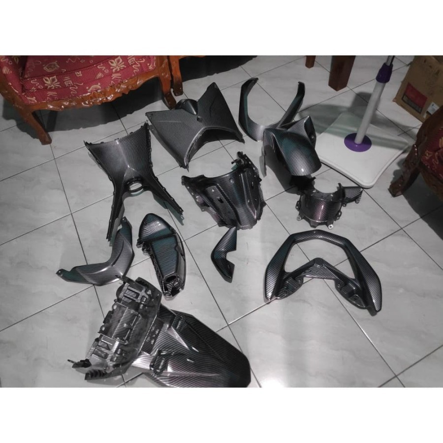 Paket Body Set Carbon Nmax Full Lengkap Original - MF AKSESORIS MOTOR