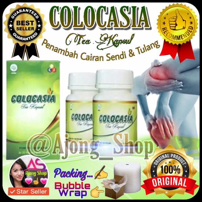 COLOCASIA Asli BPOM colocasia original obat herbal penambah cairan lutut dan tulang sendi ampuh