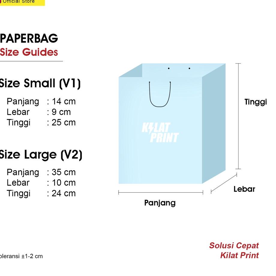 

Trend - Paper Bag Kado Custom Muka Strip Teks Edition ン