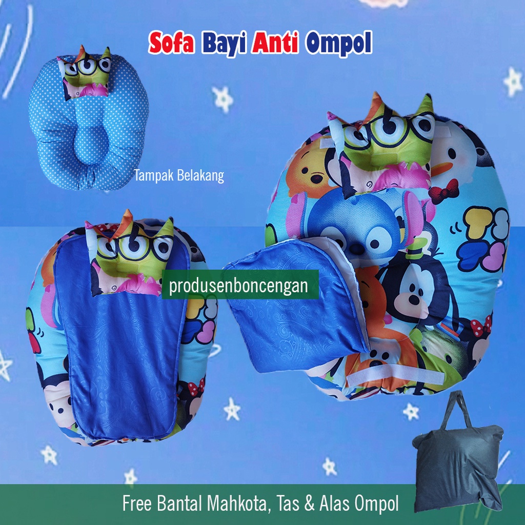 Sofa bayi Kasur Bayi Anti Ompol Sofa baby Free Bantal peyang dan Tas