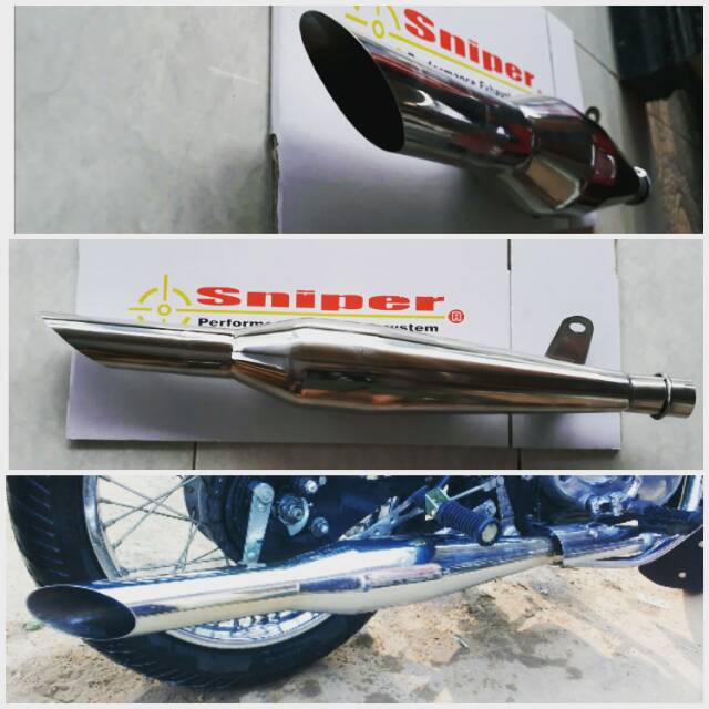 TOKO ASLI SNIPERKNALPOT Knalpot royal enfield royal enfield 500 royal enfield 350 full stainless
