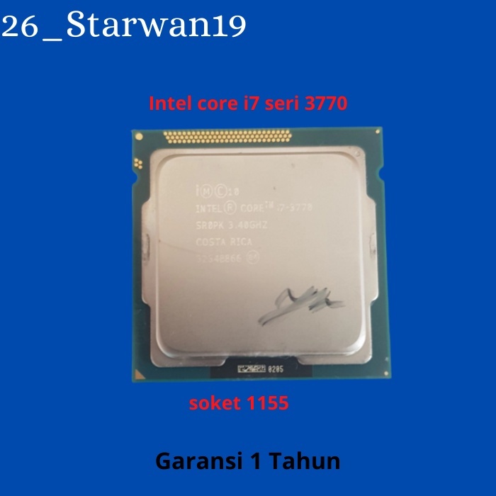 Procsesor core i7 seri 3770 Intel