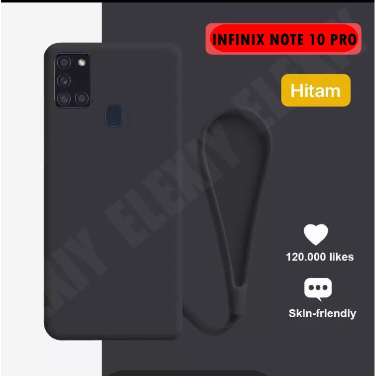 Case Infinix Note 10 10 Pro NFC Tali Lanyard Soft Case Premiium Motif Polos Ring Armor Terbaru Silik