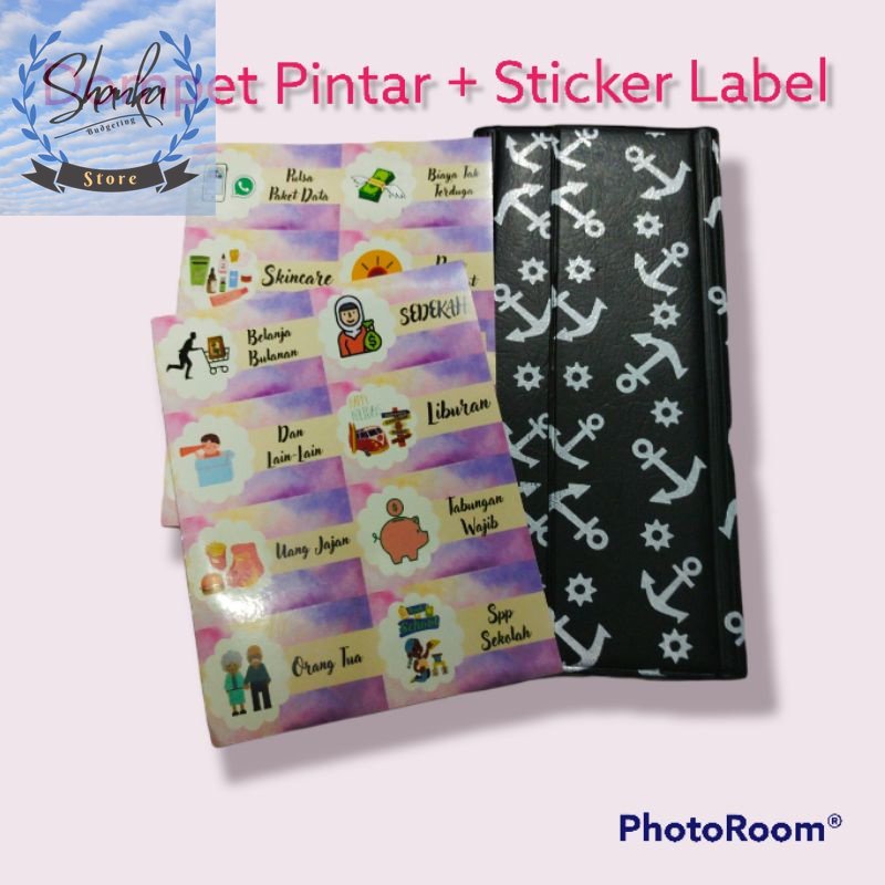 

STICKER LABEL DOMPET PINTAR + DOMPET KEUANGAN PINTAR