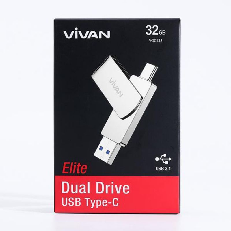 OTG Flashdisk 32Gb Vivan VOC232 Type C  High speed USB 3.1