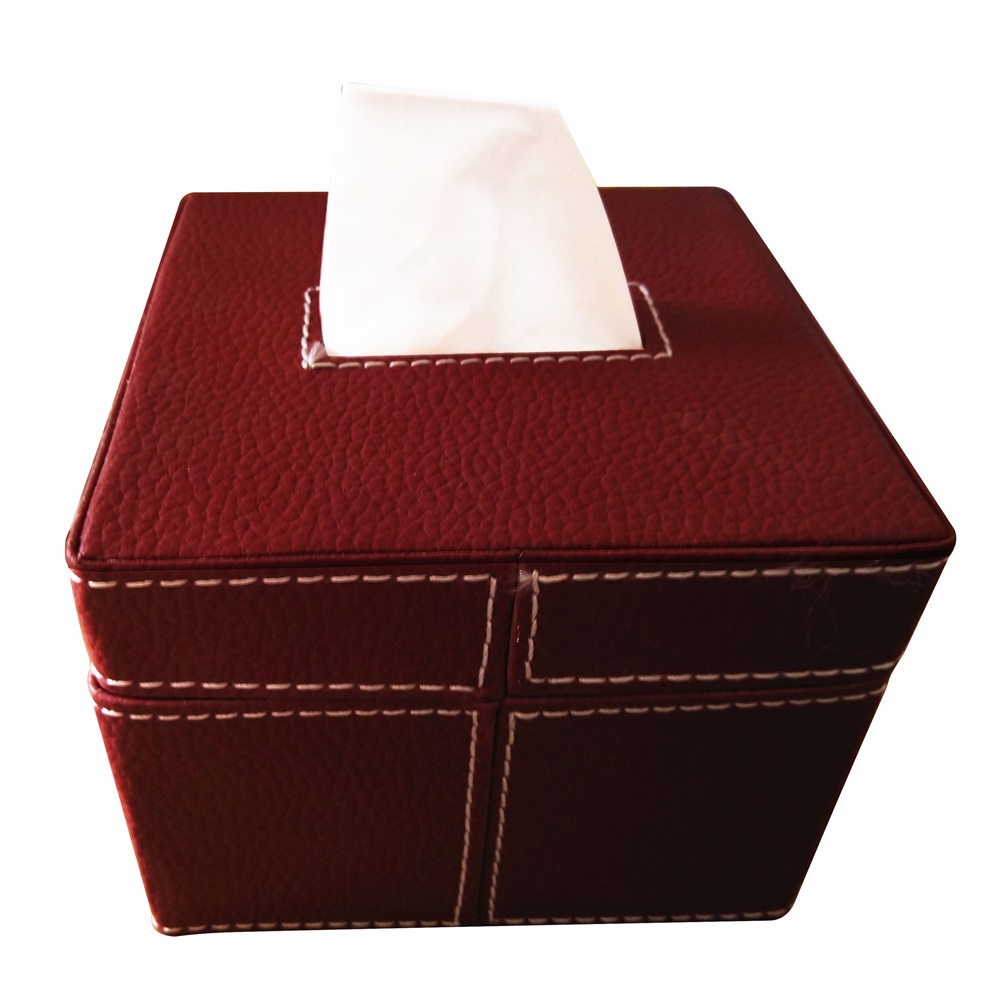 FM - Tempat tisu kulit Mini sintetis (oscar) 12.5 x 9.5 Tissue box / kotak tissue / kotak tisu