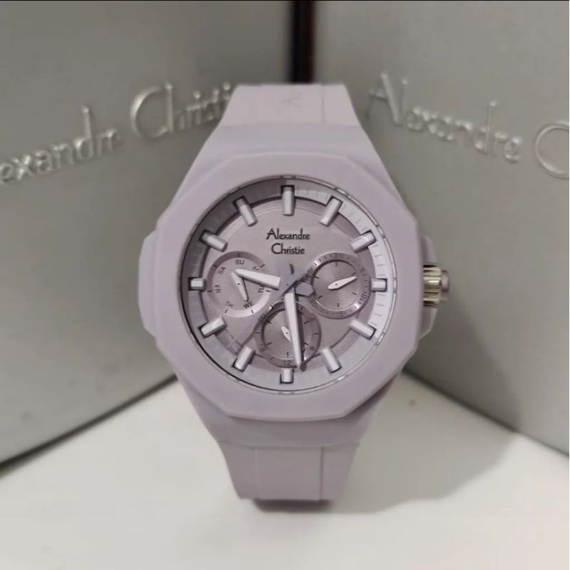 Jam Tangan Alexandre Christie wanita AC 6590 / AC6590 BF Purple Original