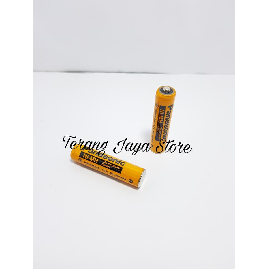 

Baterai Cas Original Panasonic AAA 550mAh Battery NI-MH HHR-55AAAB