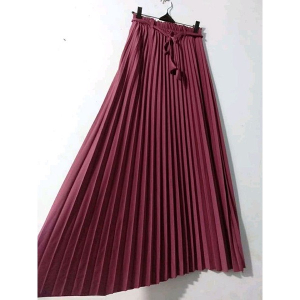 Rok Plisket Premium Koshibo Crepe/Korean Crepe Tebal