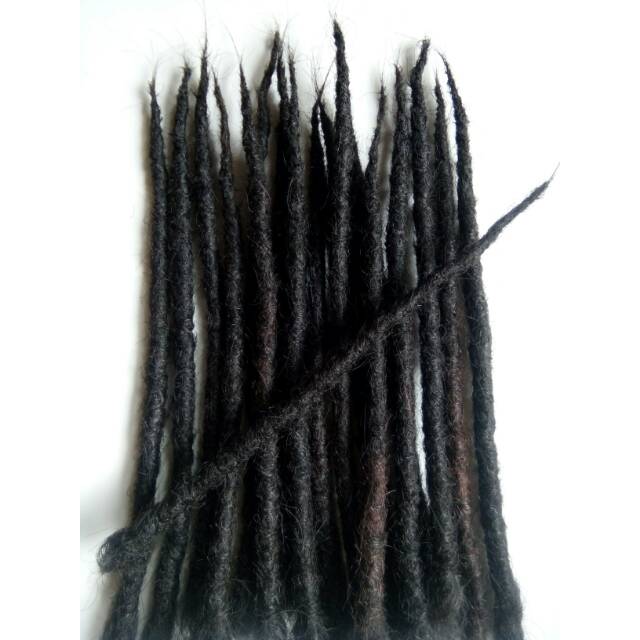 Rambut gimbal asli 20cm ujung runcing