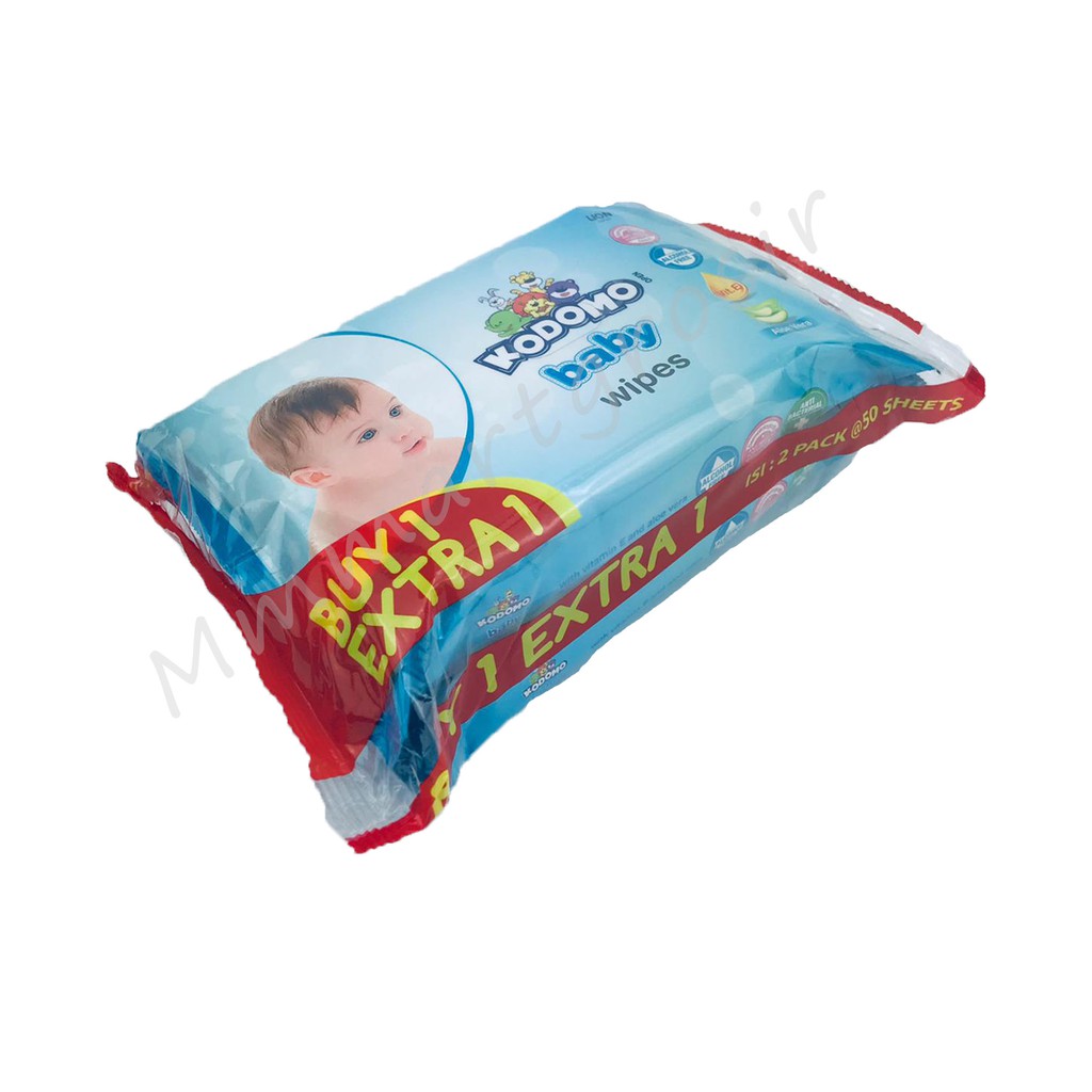 Kodomo Baby Wipes / Tissu Basah / Aloe Vera / 50shett