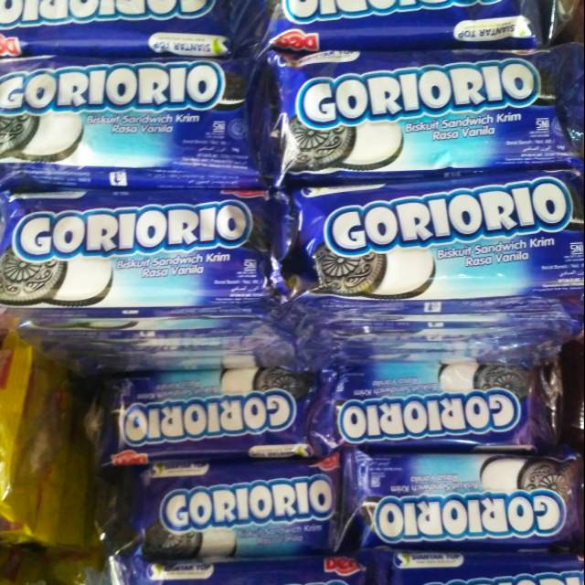 

Biskuit cokelat krim vanilla goriorio isi 20