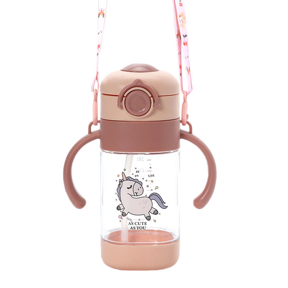 Needway Botol Air Minum Anak Portable 280ml Bayi Plastik Anak Memantul Tutup Cangkir Mug Outdoor