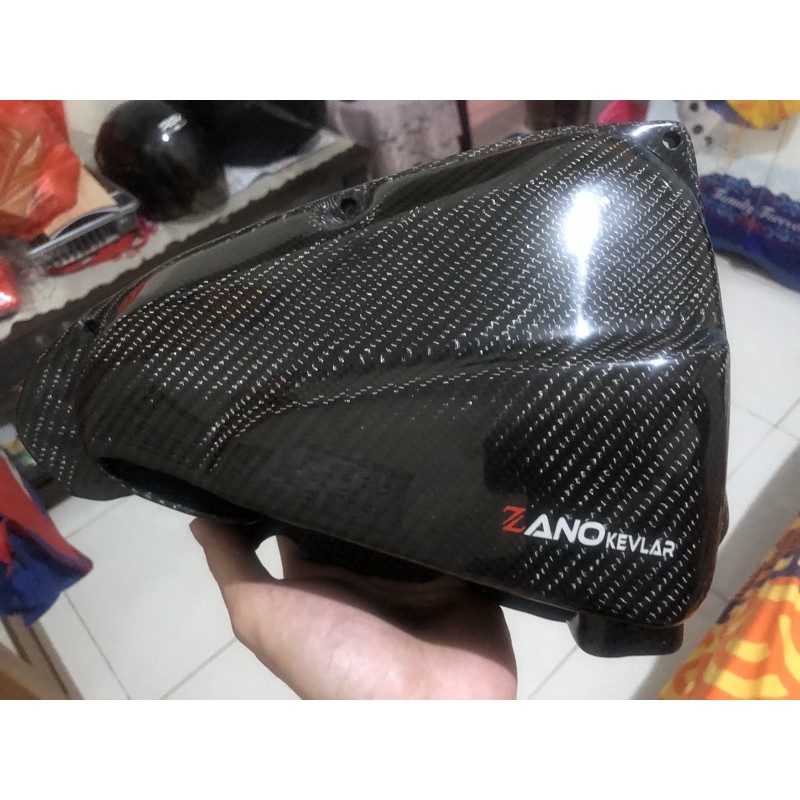 cover filter/tutup filter scoopy esp 2018 karbon kevlar