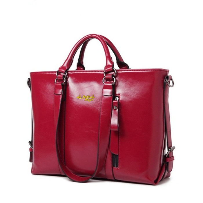 Terlaris Tas wanita import Tas wanita tas fossil tas zara basic AF063 - Merah