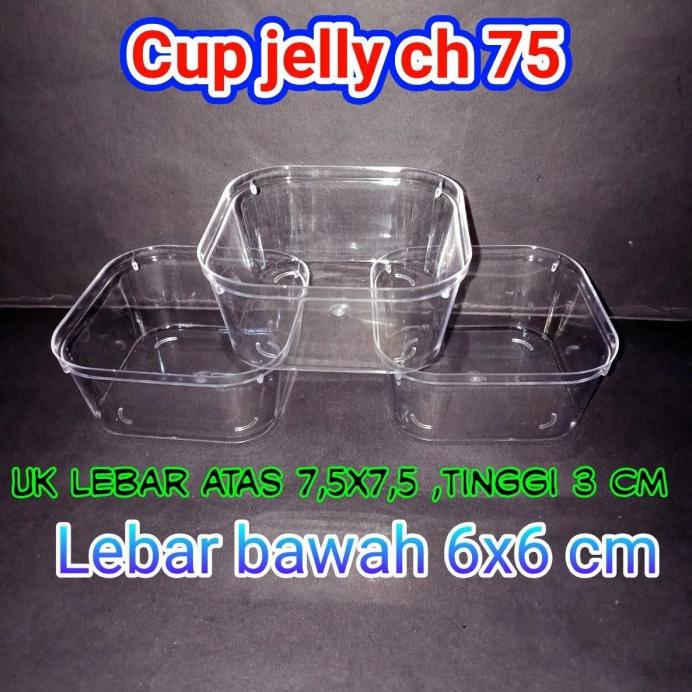

cup puding/jelly + tutup/( ch 7575) ,jual per 50 pcs