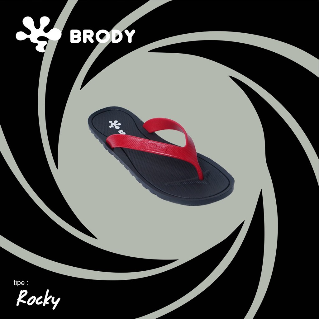 Brody ROCKY Sandal jepit pria wanita sendal jepit murah sandal karet sandal gunung sandal santai terbaru