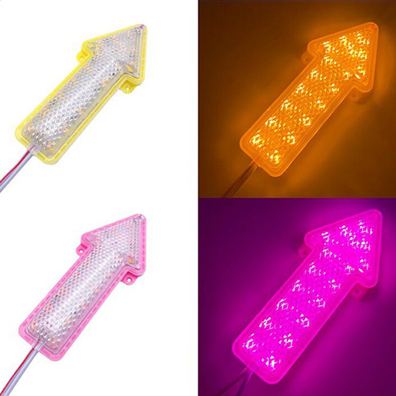 1piece LAMPU LED MODUL PANAH led panah runing arow 12 -24 volt ETALASE NEON BOX lampu samping mobil lampu hias mobil