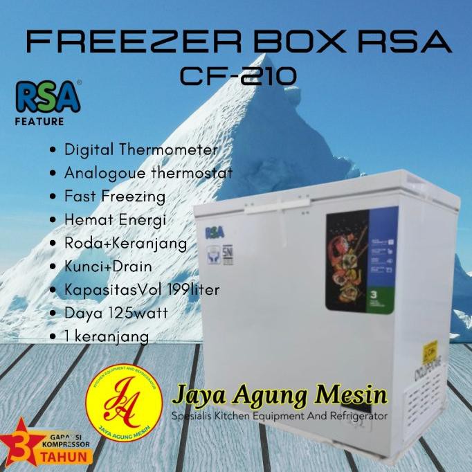 /////] Chest Freezer RSA CF-210 Freezer Box