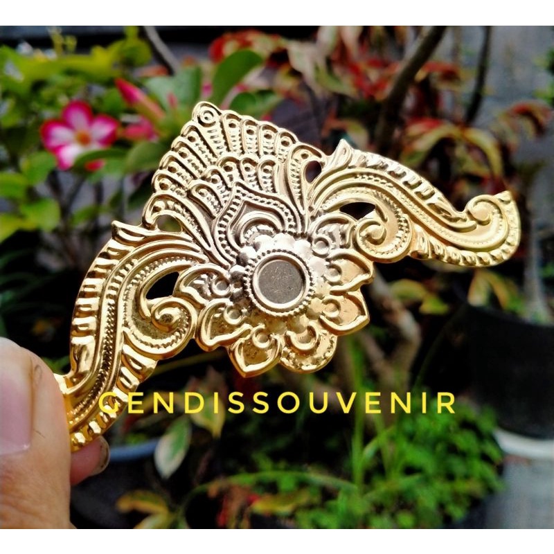 NEW LEMPENGAN SUDUT SIKU BESAR BUNGA HIASAN SUDUT MAHAR SESERAHAN HANTARAN - CHARM SUDUT SIKU