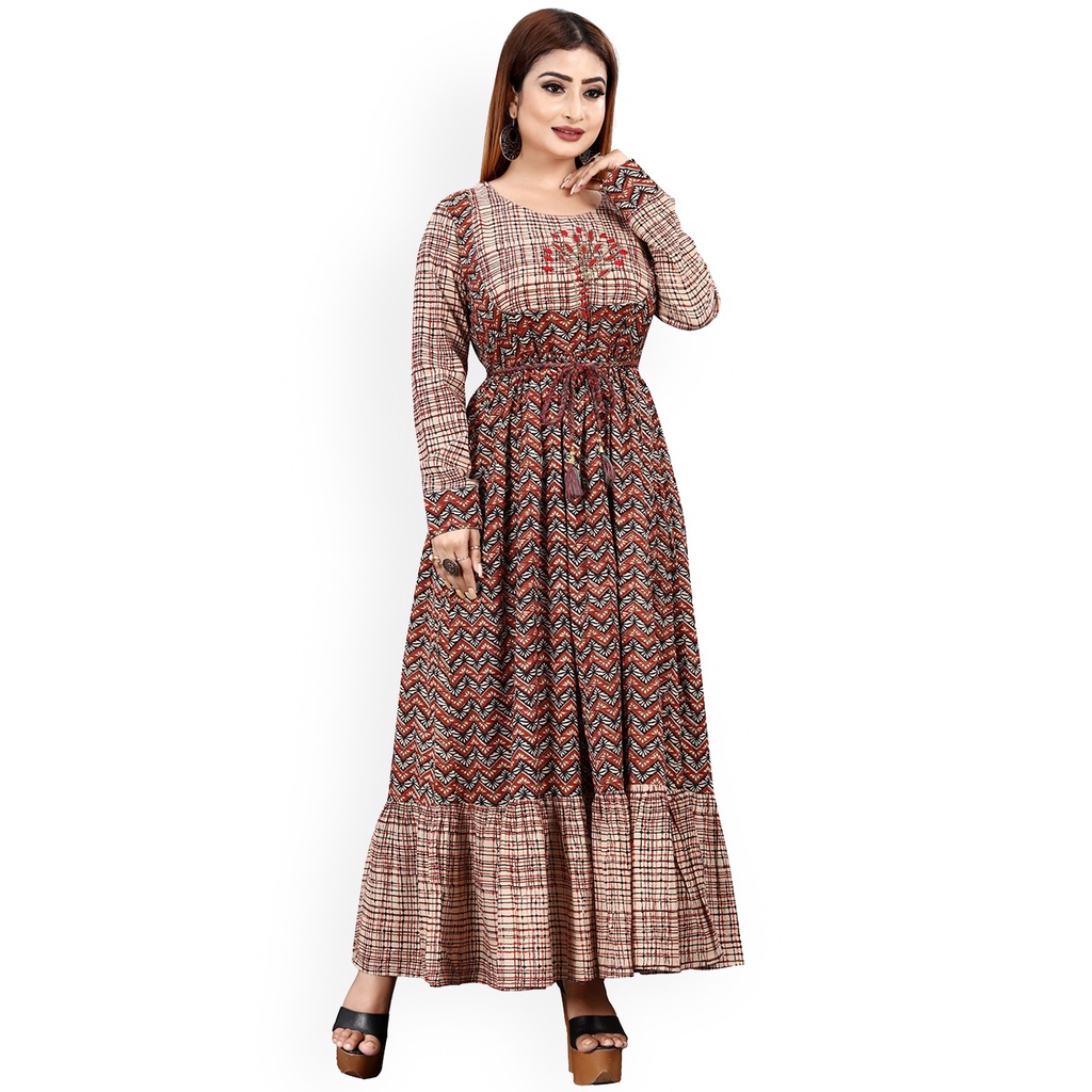 Baju Kurti India Size M L XL XXL Kalini / Baju Anarkali India / Baju Lebaran / Baju Muslimah / Dress
