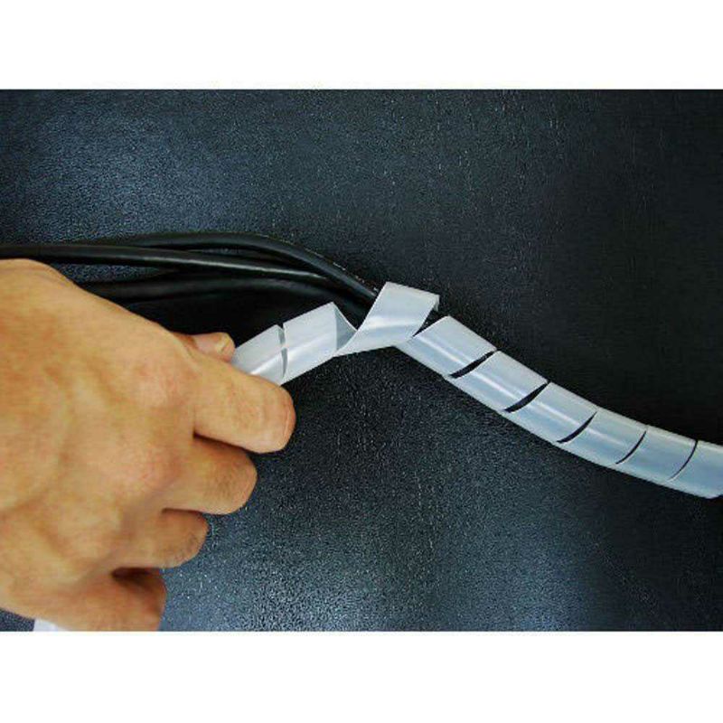 PELINDUNG KABEL LISTRIK SPIRAL PEMBUNGKUS KABEL LISTRIK KANTOR RUMAH SELANG FLEKSIBEL HITAM |2004