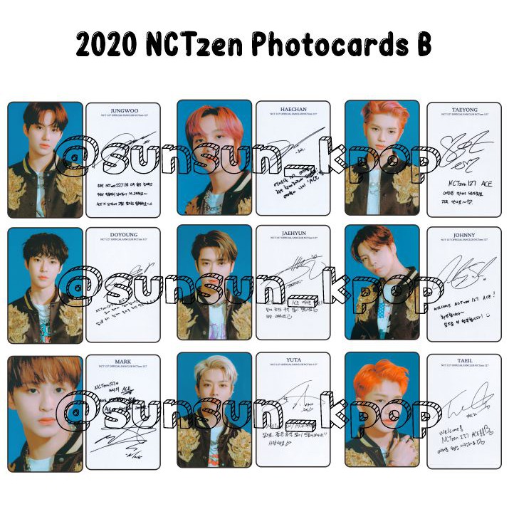 Photocard nct 127 versi NCTzen 127 ACE 2020 unofficial