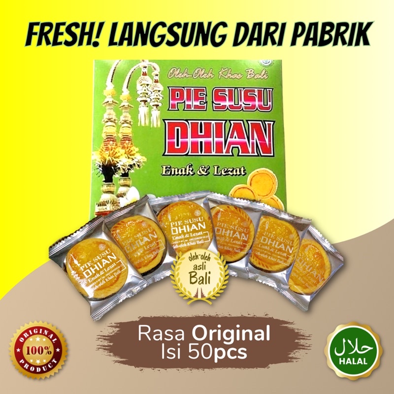 

PIE SUSU DHIAN 50 PCS OLEH OLEH BALI