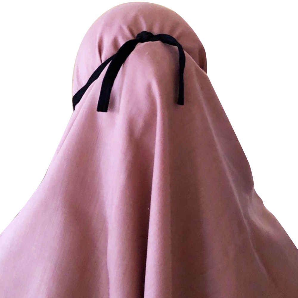 FM - Masker Hijab Kain Polos Tali Panjang