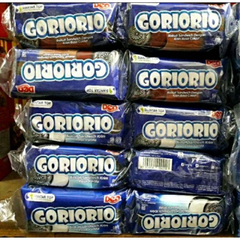 

goriorio 1 renceng isi 10 pcs @10gram