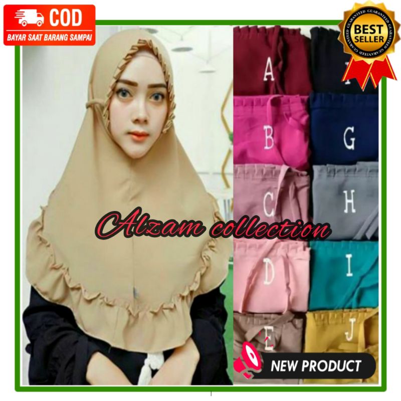 Hijab Bergo KCB rempel Bergo lipit rempel