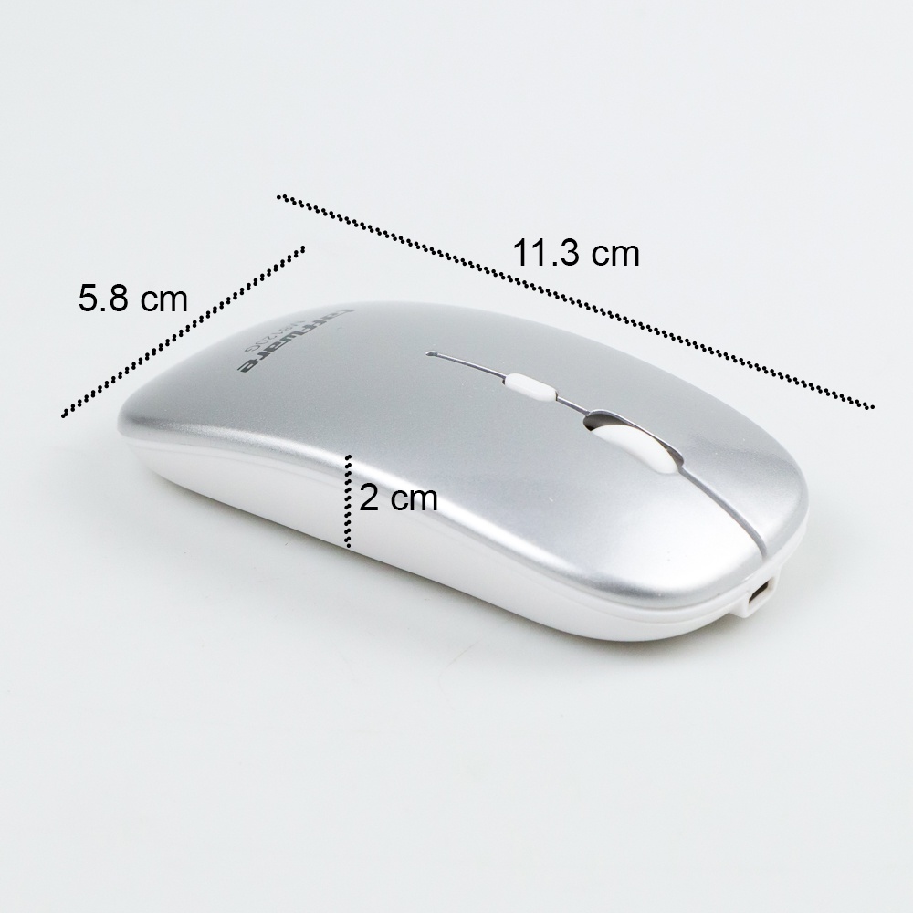 Mouse Bluetooth 4.0 Rechargeable - M8120G - Putih