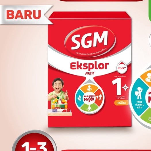 

SGM EKSPLOR 1+ RASA MADU VANILA 900 gram