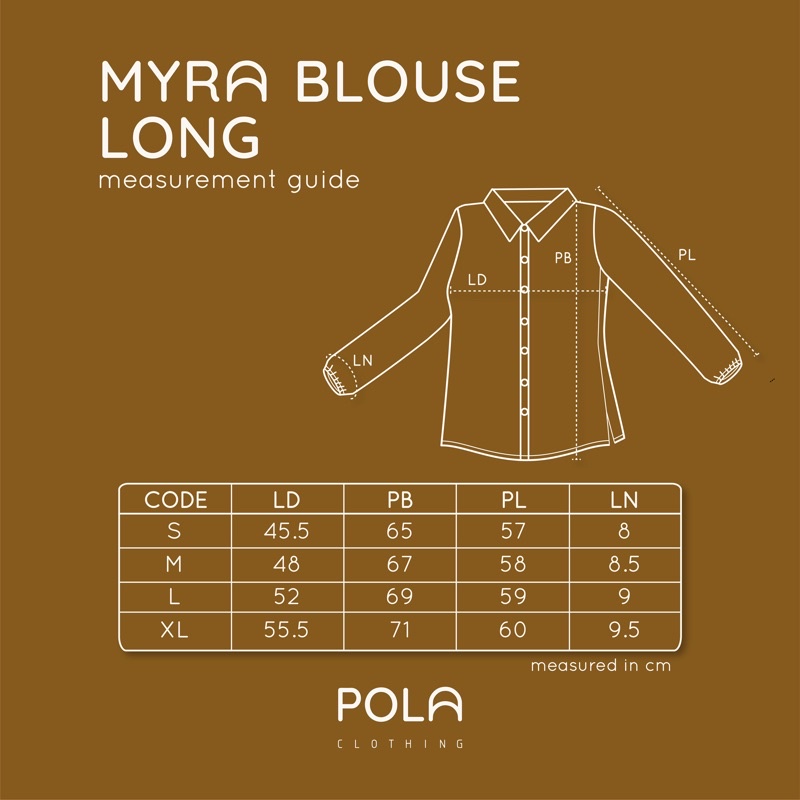 Polaidn Myra Blouse Longsleeve - Kemeja Wanita - Kemeja Lengan Panjang-5