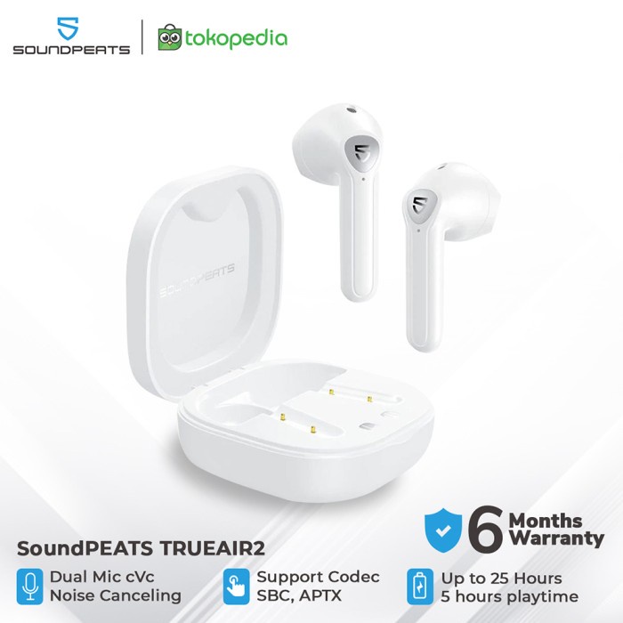 SOUNDPEATS TRUE AIR2 TRUE WIRELESS EARBUDS IN-EAR STEREO