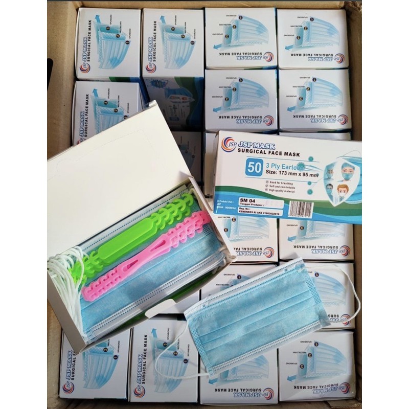 MASKER 3PLY JSP FREE KONEKTOR 10 (04)