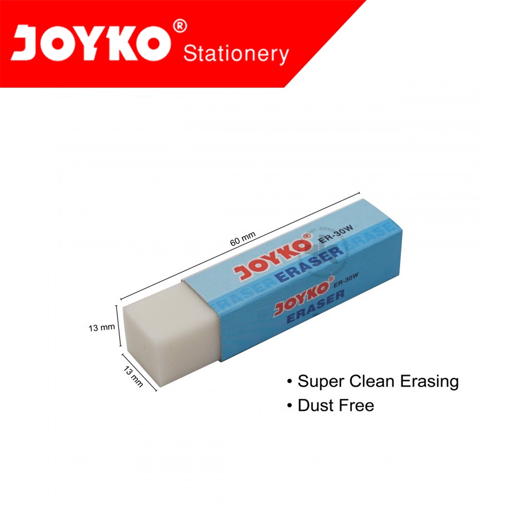 

Joyko Penghapus Polos Kecil Putih ER-30W White