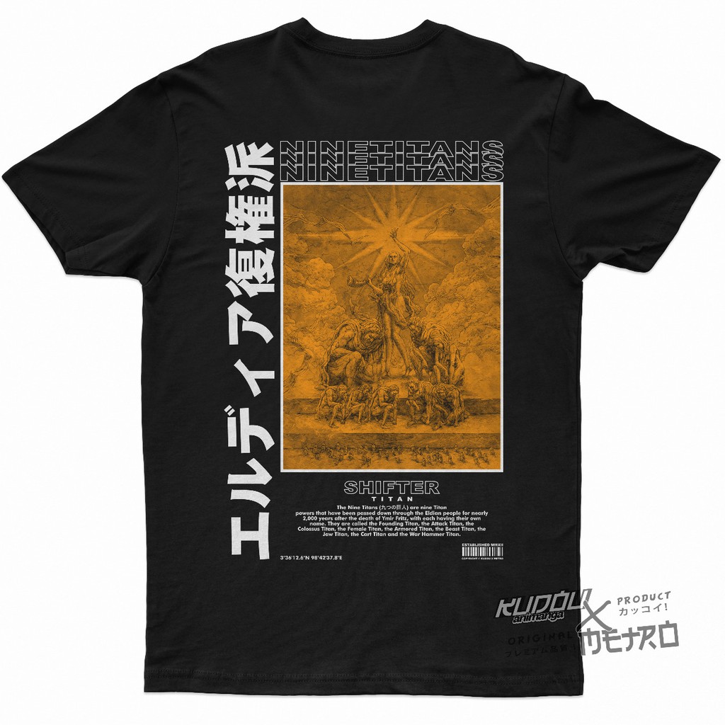 Kaos Nine Titans SNK AOT Attack On Titan Anime Manga