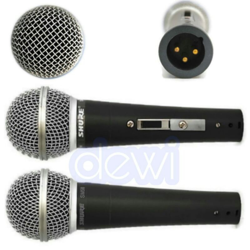 MIC SHURE SM 58A SK (SAKLAR ON OFF)  SM58A  SK / MIC SHURE SM 58A LC (TANPA SAKLAR ON OFF) SM58A LC