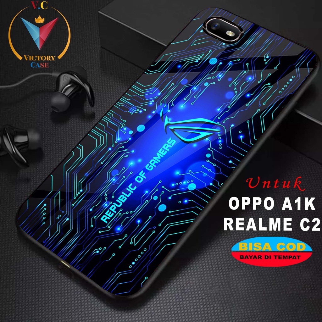 Case Oppo A1K C2  Victory Case [ ROG ] Case Hp Glossy Casing Hardcase Softcase Bisa cod