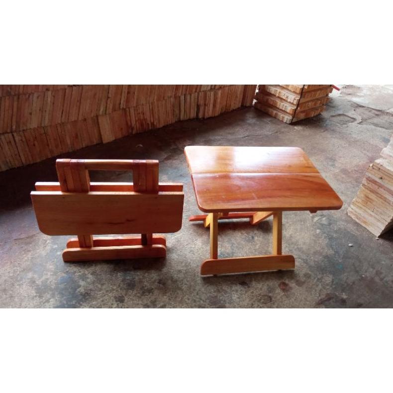 REHAL MEJA LIPAT KAYU 4028 OVEN PLITUR, DAMPAR, MEJA BELAJAR, MEJA MENGAJI, MEJA SANTRI, MEJA LAPTOP