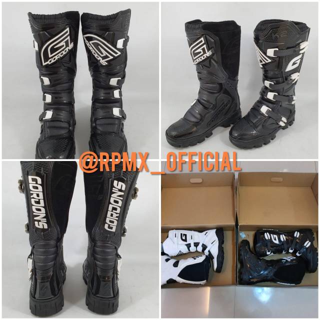 SEPATU GORDONS K2 - BOOTS GORDONS MX K2 hitam dan putih