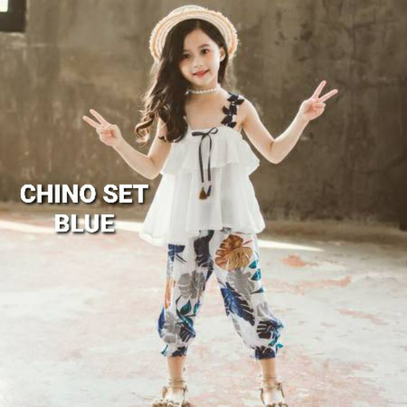 CHINO SET SETELAN BAJU CELANA ANAK MODEL KOREA IMPORT